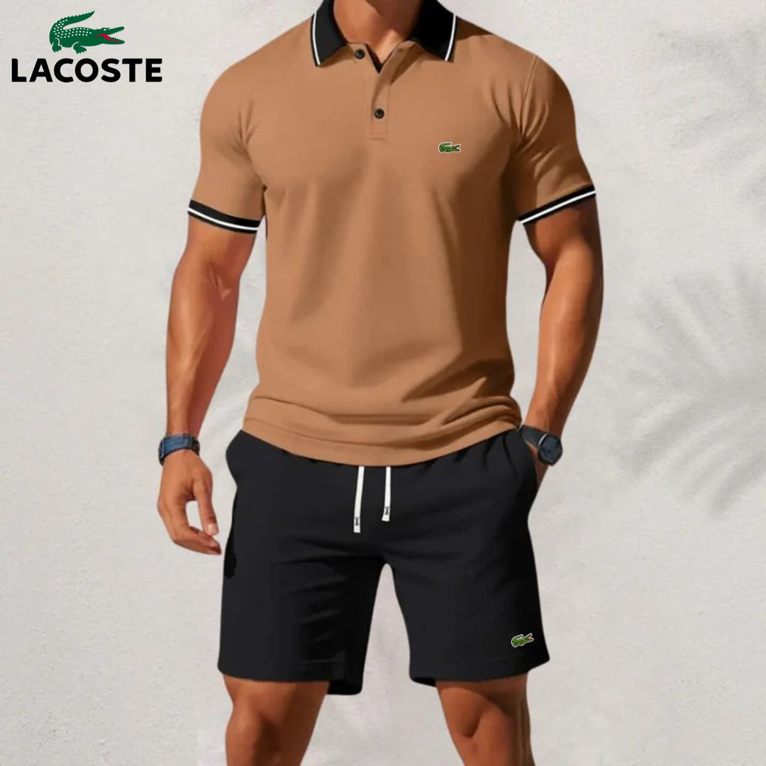 Set van poloshirt en shorts