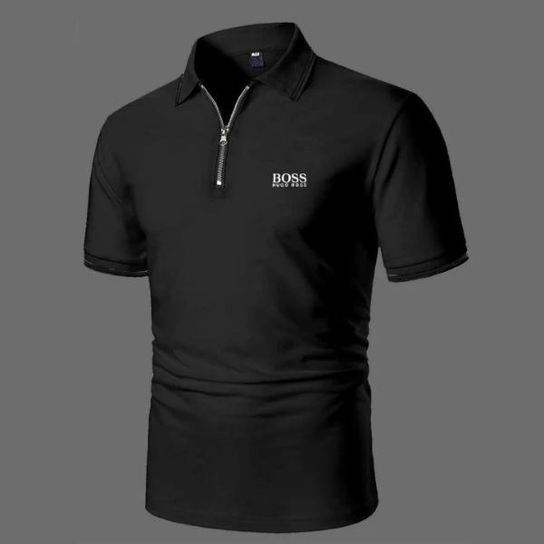 Poloshirt met rits