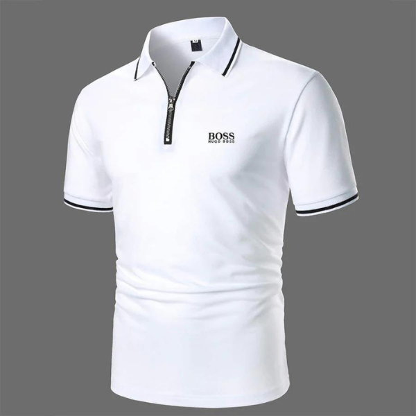 Poloshirt met rits